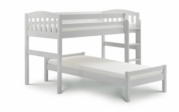 Julian Bowen wooden Max Combination Multiway Bed-stone white/dove grey-0