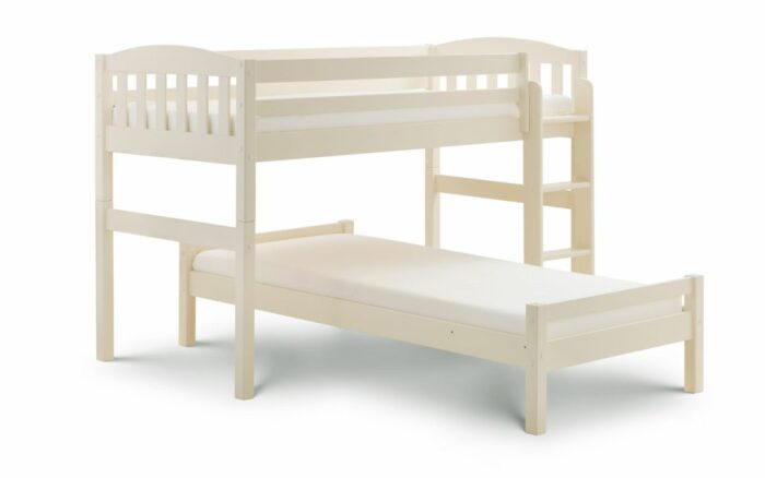 Julian Bowen wooden Max Combination Multiway Bed-stone white/dove grey-3156