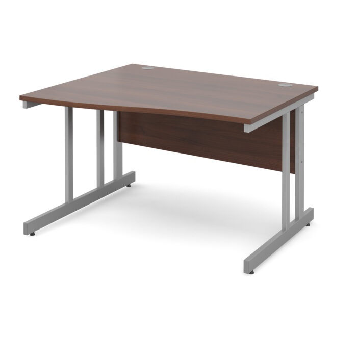 Dams Momento left hand wave desk silver cantilever frame-3447