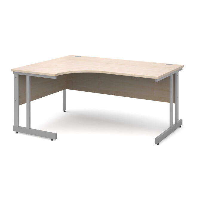 Dams Momento left hand ergonomic desk silver cantilever frame-3582