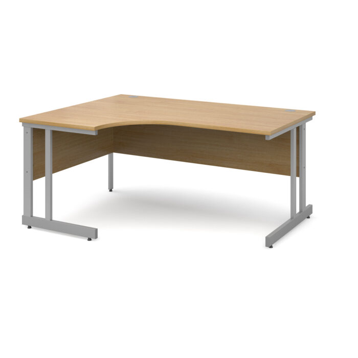 Dams Momento left hand ergonomic desk silver cantilever frame-3584