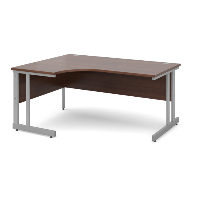 Dams Momento left hand ergonomic desk silver cantilever frame-3578