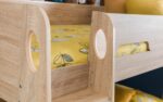 Julian Bowen wooden Orion Bunk Bed - Glow in Dark Ladder-sonoma light oak-3219