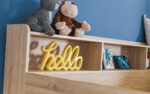 Julian Bowen wooden Orion Bunk Bed - Glow in Dark Ladder-sonoma light oak-3221