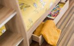 Julian Bowen wooden Orion Bunk Bed - Glow in Dark Ladder-sonoma light oak-3215