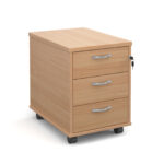 BIG DEALS Low Mobile Wooden Pedestal 2 or 3 Drawer-2540