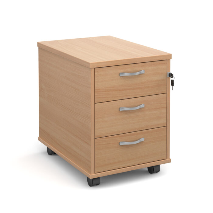 BIG DEALS Low Mobile Wooden Pedestal 2 or 3 Drawer-2540