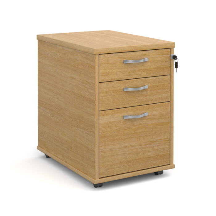 BIG DEALS Tall Mobile Wooden Pedestal 3 Drawer-2573