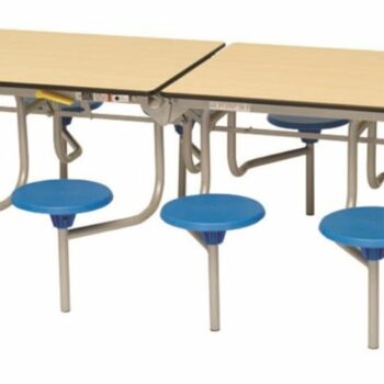 Spaceright 12 Seat Rectangular Mobile Folding Table Seating Unit-0
