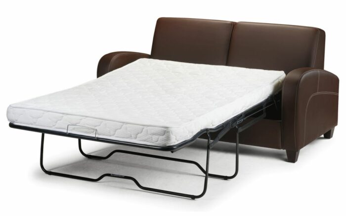 julian bowen Vivo Sofabed in Chestnut Faux Leather-5691
