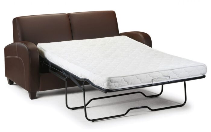 julian bowen Vivo Sofabed in Chestnut Faux Leather-0