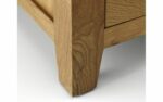 Julian Bowen wooden Amsterdam Oak Bed Low or High Foot End all sizes-5157