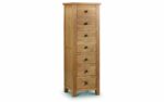 Julian Bowen Marlborough Oak 7 Drawer Narrow Chest-0
