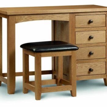Julian Bowen Marlborough Oak Single Pedestal Dressing Table-0