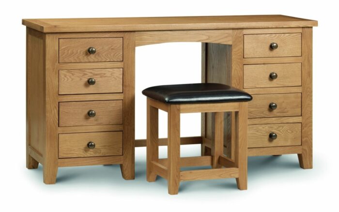 Julian Bowen Marlborough Oak Dressing Stool-5362