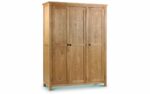 Julian Bowen Marlborough Oak 3 Door Wardrobe-0
