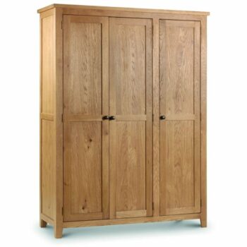 Julian Bowen Marlborough Oak 3 Door Wardrobe-0