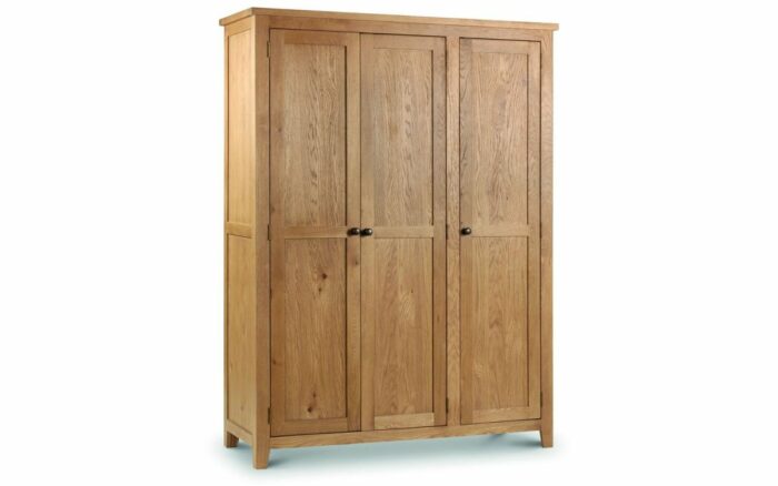Julian Bowen Marlborough Oak 3 Door Wardrobe-0