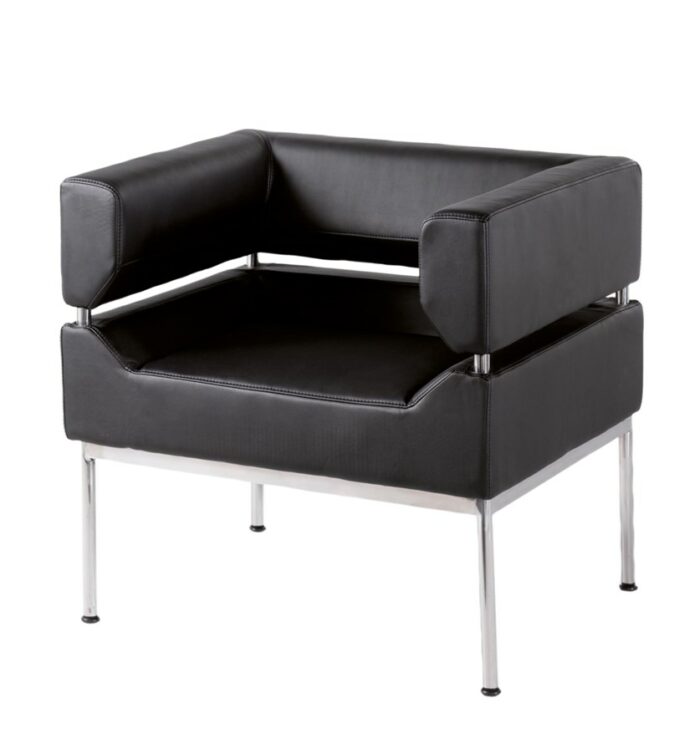 dams Benotto reception black faux leather -0