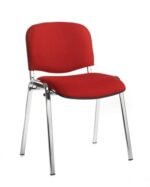 BIG DEALS Taurus Fabric Chair Black or Chrome box of 4-0