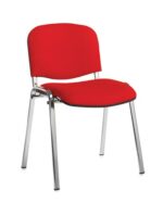 BIG DEALS Taurus Fabric Chair Black or Chrome box of 4-5054