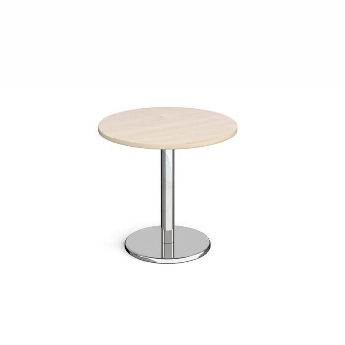 Pisa circular dining table with round chrome base-5447