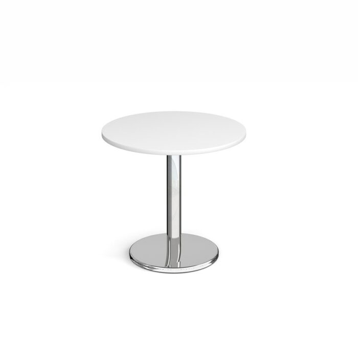 Pisa circular dining table with round chrome base-5445