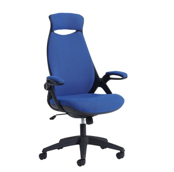 Tuscan high back managers chair with head support - Fabric-0