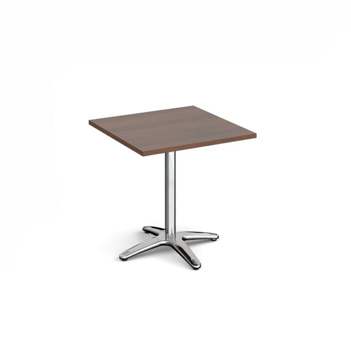 Dams Roma square dining table with 4 leg chrome base-4775