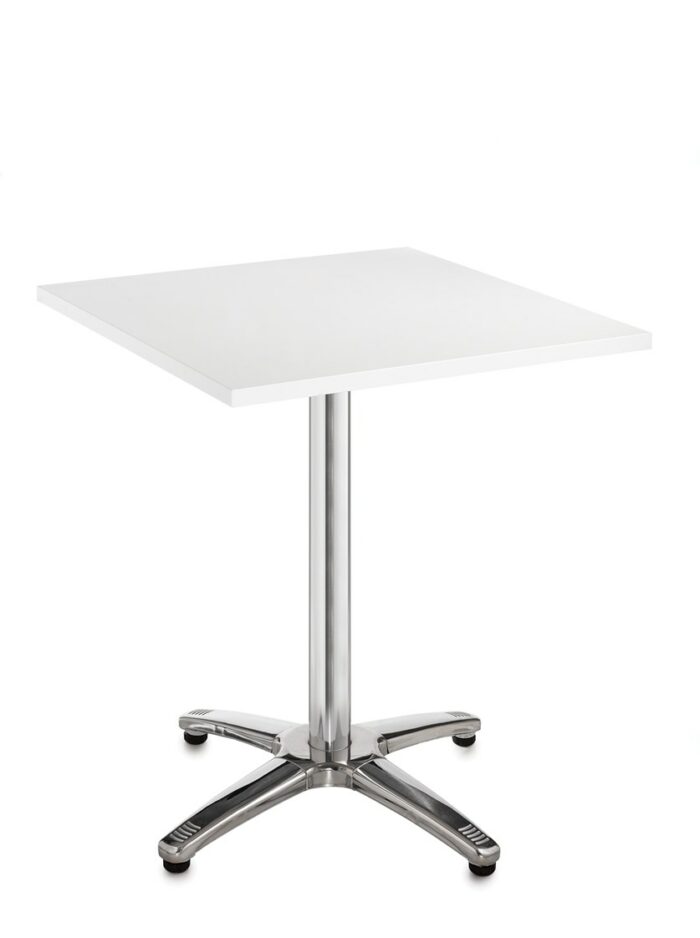 Dams Roma square dining table with 4 leg chrome base-4778