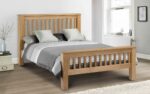 Julian Bowen wooden Amsterdam Oak Bed Low or High Foot End all sizes-5159