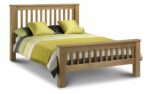 Julian Bowen wooden Amsterdam Oak Bed Low or High Foot End all sizes-5158