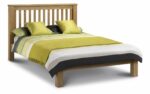 Julian Bowen wooden Amsterdam Oak Bed Low or High Foot End all sizes-0