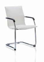 Essen leather visitor meeting chair Grey, Black, White or Red-22019