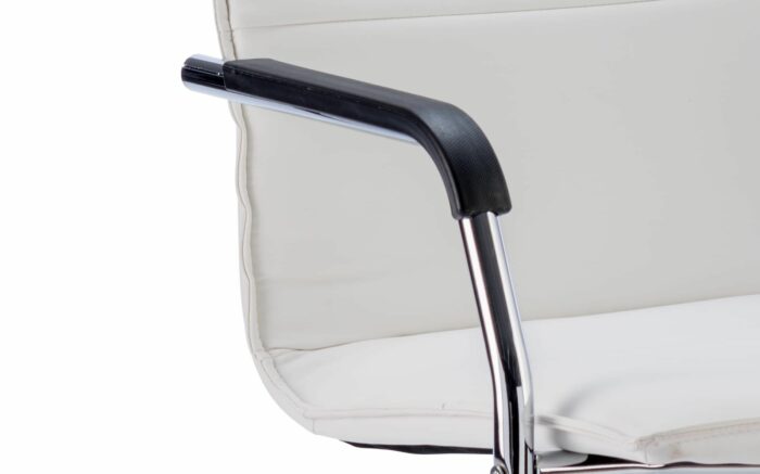 Essen leather visitor meeting chair Grey, Black, White or Red-22021