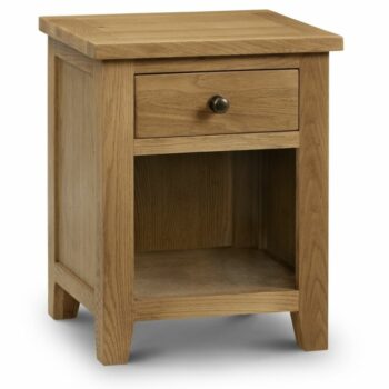 Julian Bowen Marlborough Oak 1 Drawer Bedside-0