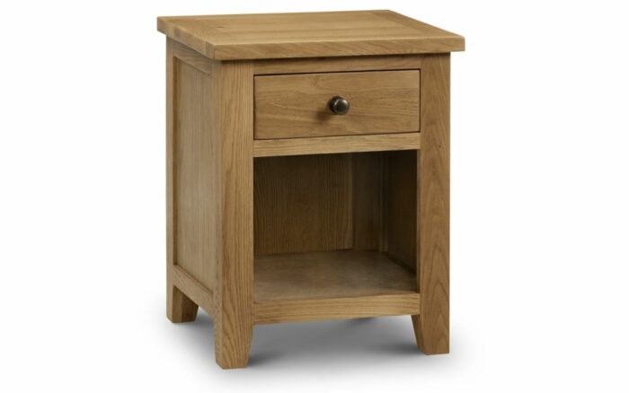 Julian Bowen Marlborough Oak 1 Drawer Bedside-0