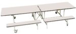 Spaceright Mobile Folding Bench 12-16 Seat - New colours-19048