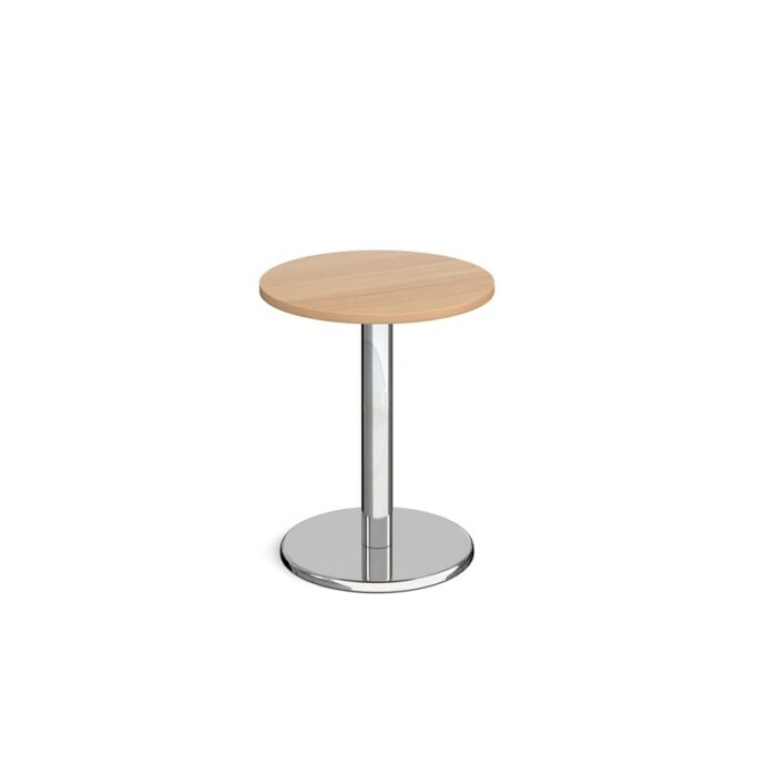 Pisa circular dining table with round chrome base-0