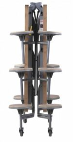 Spaceright Primo Contemporary Mobile Folding Tables-5533