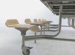 Spaceright Primo Contemporary Mobile Folding Tables-5531
