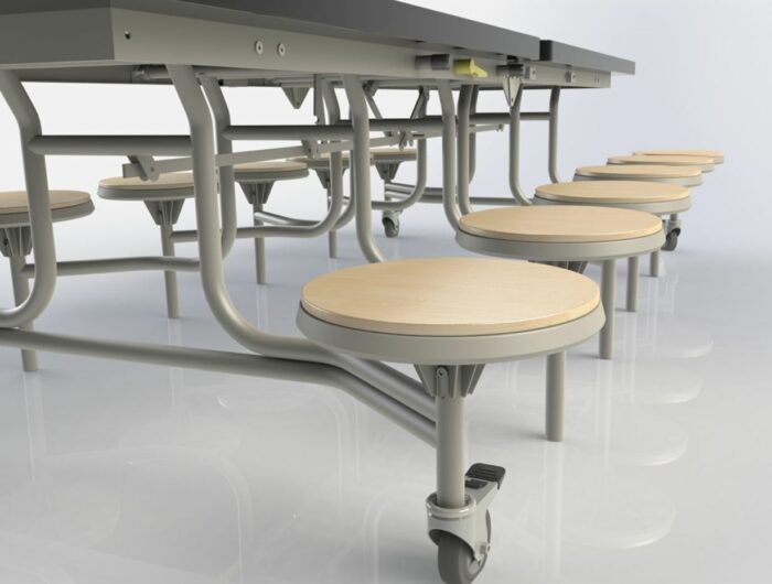 Spaceright Primo Contemporary Mobile Folding Tables-5542