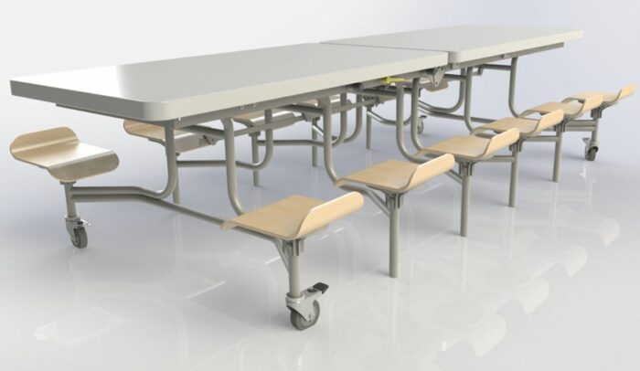 Spaceright Primo Contemporary Mobile Folding Tables-5541