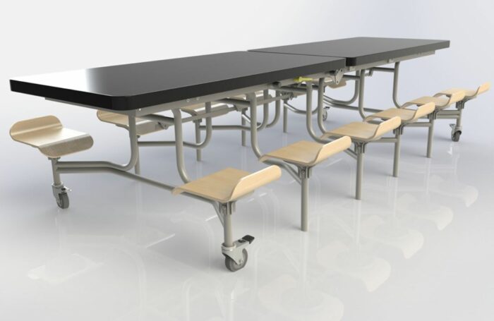 Spaceright Primo Contemporary Mobile Folding Tables-5538