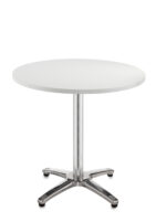DAMS Roma circular dining table with 4 leg chrome base -4885