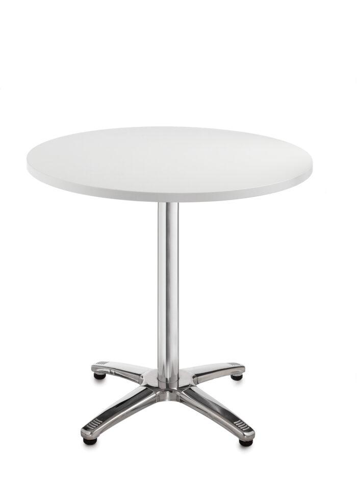 DAMS Roma circular dining table with 4 leg chrome base -4885