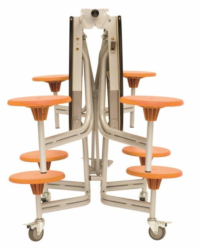 Spaceright 8 Seat Round Mobile Folding Table Seating Unit-5546