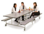 Spaceright Mobile Folding Bench 12-16 Seat - New colours-0