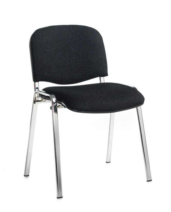 BIG DEALS Taurus Fabric Chair Black or Chrome box of 4-5062