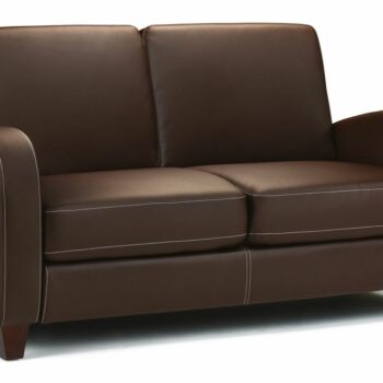 julian bowen Vivo 2 & 3 Seater Sofa in Chestnut Faux Leather-0